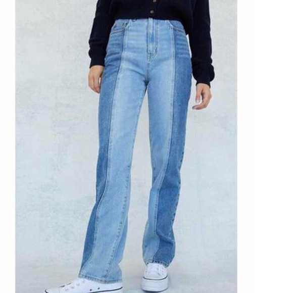 pacsun eco two-tone 90s boyfriend jeans, size 27 - Picture 3 of 4